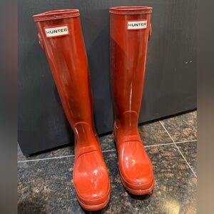 Hunter Red Rain Boots